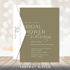 Bridal Shower Invitation & Envelope