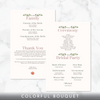 Personalized Hand Drawn Bridal Bouquet - Ceremony Program