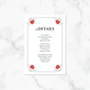 Be Our Guest - Details Card