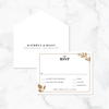 Black & Gold - Response Card & Envelope