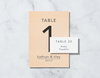 Calm Waters - Reception Table Numbers
