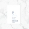 China Blue - Invitation Card & Envelope
