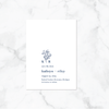 China Blue - Save the Date Card & Envelope