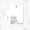 China Blue - Thank You Card & Envelope