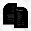Elegant Curves - Ceremony Program