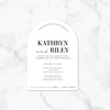 Elegant Curves - Invitation Card & Envelope