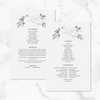 Elegant White - Ceremony Program