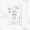 Elegant White - Invitation Card & Envelope