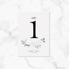 Elegant White - Reception Table Numbers