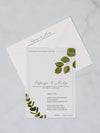 Eucalyptus Love - Invitation Card & Envelope