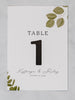 Eucalyptus Love - Reception Table Numbers
