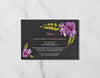 Floral Chalkboard - Details Card