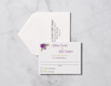 Floral Chalkboard - Response Card & Envelope