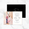 Gold Script - Invitation Card & Envelope