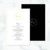 Gold Script - Reception Menu