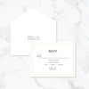 Gold Script - Response Card & Envelope