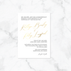 Golden Hour - Invitation Card & Envelope