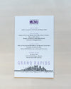 Grand Rapids - Reception Menu