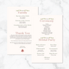 Personalized Hand Drawn Bridal Bouquet - Ceremony Program