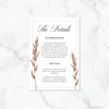 Ivory & Wheat - Details Card