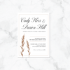 Ivory & Wheat - Invitation Card & Envelope