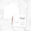 Ivory & Wheat - Response Card & Envelope