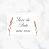 Ivory & Wheat - Save the Date Card & Envelope