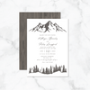 Mountain Views - Invitation Card & Envelope