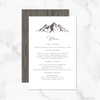 Mountain Views - Reception Menu