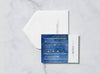 Navy Waves - Save the Date Card & Envelope