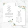 Neutral Florals - Ceremony Program