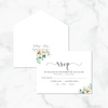 Neutral Florals - Response Card & Envelope