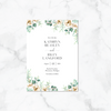 Neutral Florals - Save the Date Card & Envelope