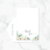 Neutral Florals - Thank You Card & Envelope