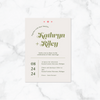 Retro Arch - Invitation Card & Envelope