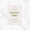 Retro Arch - Save the Date Card & Envelope