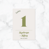 Retro Arch - Reception Table Numbers