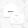 Seafoam - Response Card & Envelope