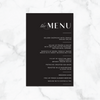 Simple Elegance - Reception Menu