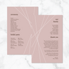 Simply Blushing - Ceremony Program