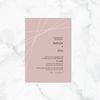 Simply Blushing - Invitation Card & Envelope