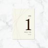 Simply Blushing - Reception Table Numbers
