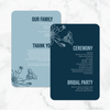 Something Blue - Ceremony Program