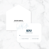 Something Blue - Response Card & Envelope