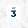 Something Blue - Reception Table Numbers