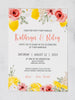 Summer Lemons - Invitation Card & Envelope