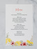 Summer Lemons - Reception Menu
