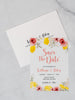 Summer Lemons - Save the Date Card & Envelope