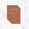 Terracotta Dreams - Save the Date Card & Envelope