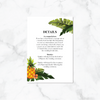 Tropical Pineapple - Details Card